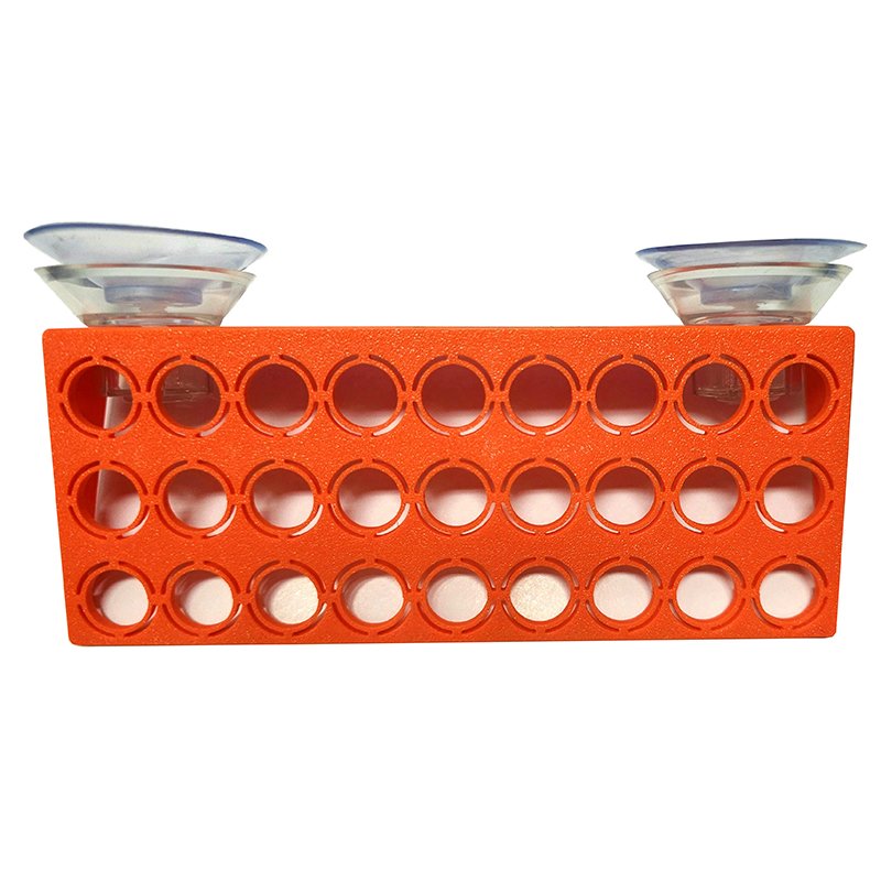 Coral Frag Rack With Magnetic Suction - 13 Hole Fluorescent Green Holder For Saltwater Aquariums