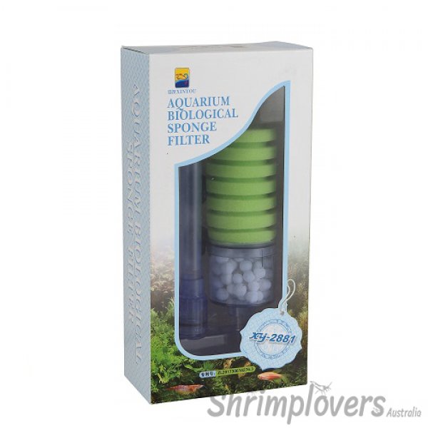 XY2881 Aquarium Biological Sponge Filter with Media Included